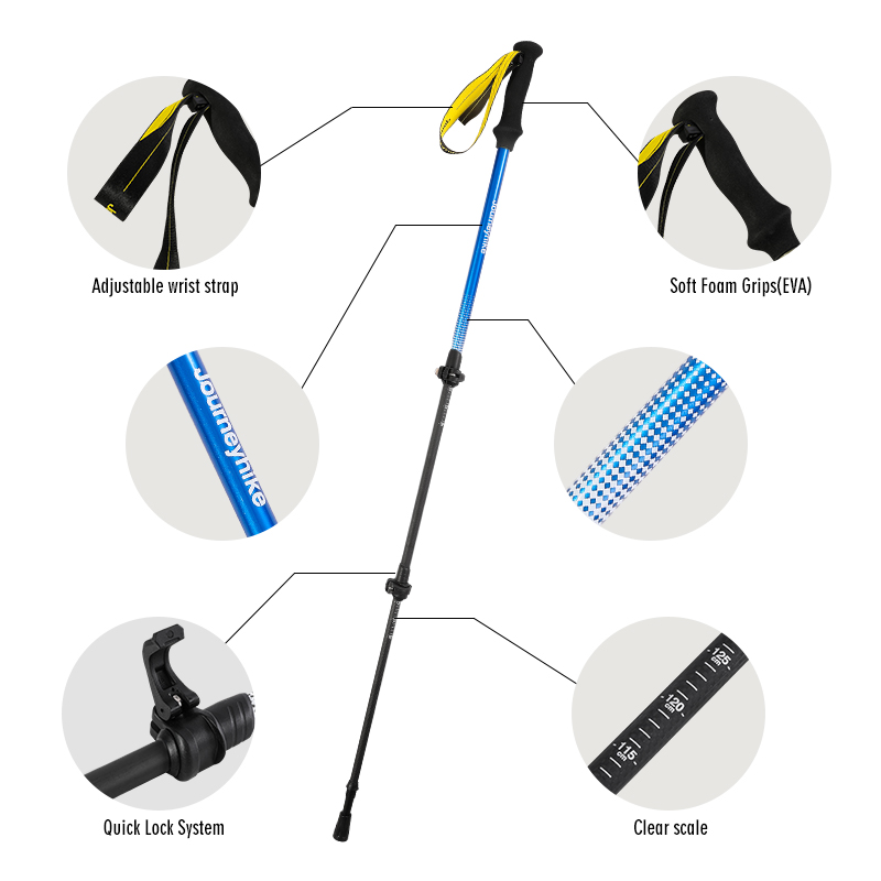 Yellow 3K Carbon Fiber Trekkin - Trekking Pole Carbon recension och pris