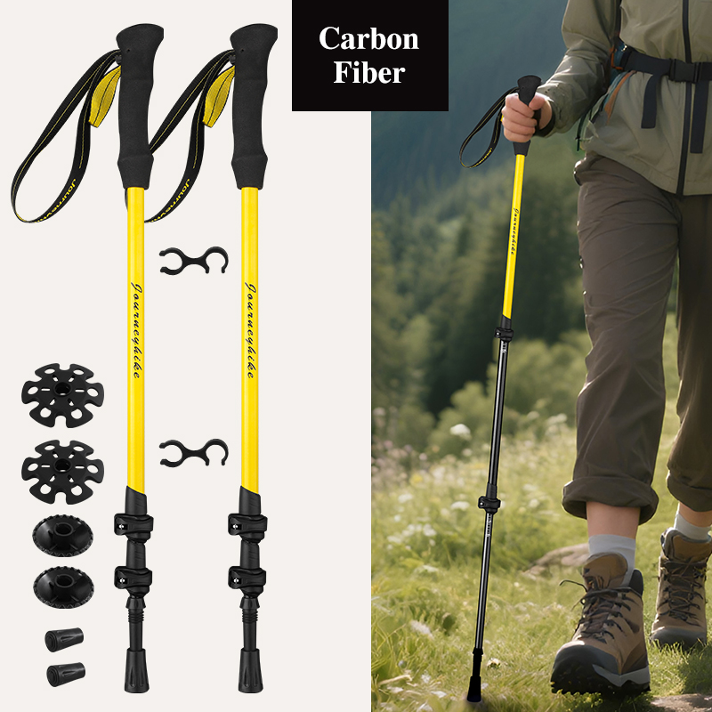 Yellow 3K Carbon Fiber Trekkin - Trekking Pole Carbon recension och pris