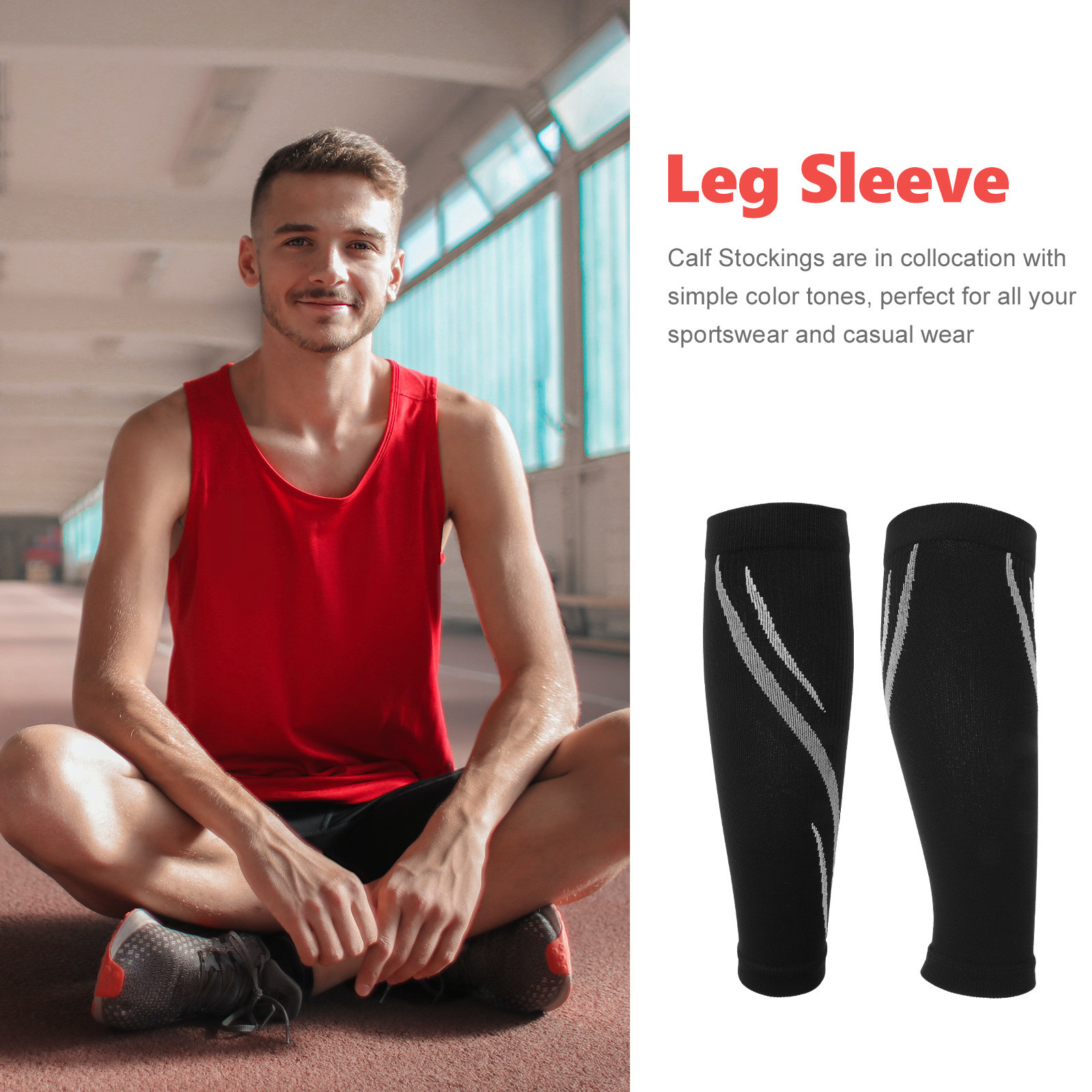 1Pair Calf Compression Sleeves - Compression Calf Sleeve recension och pris