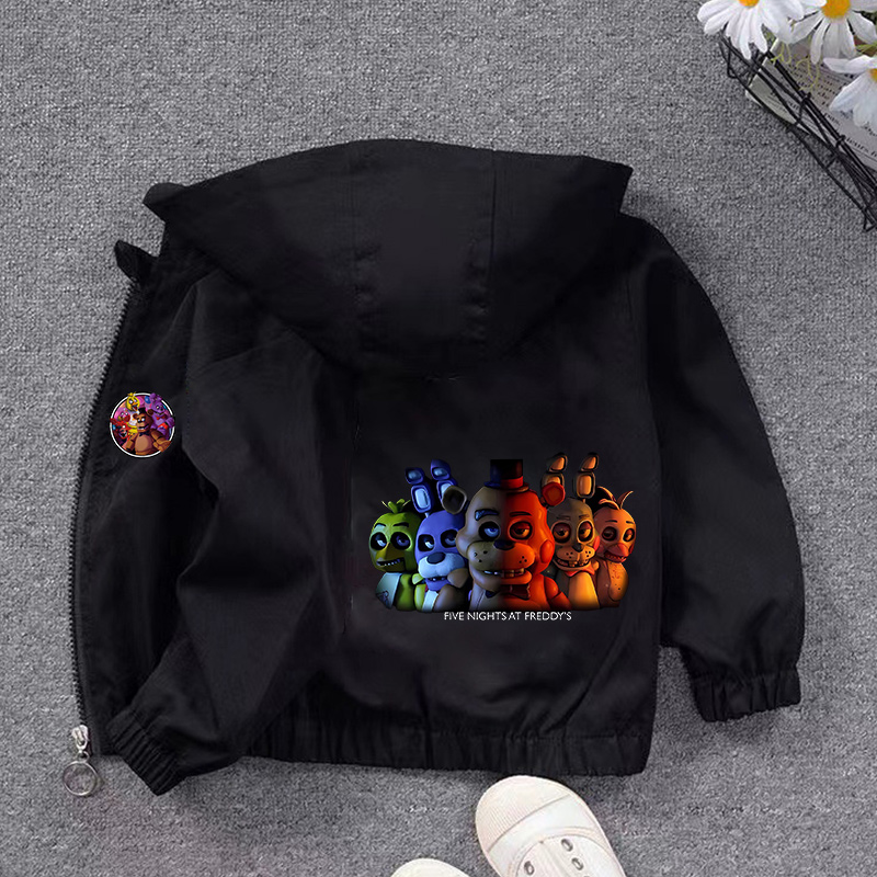 Fnafs Hooded Jacket Boys Girls - Running Gear For Kids recension och pris