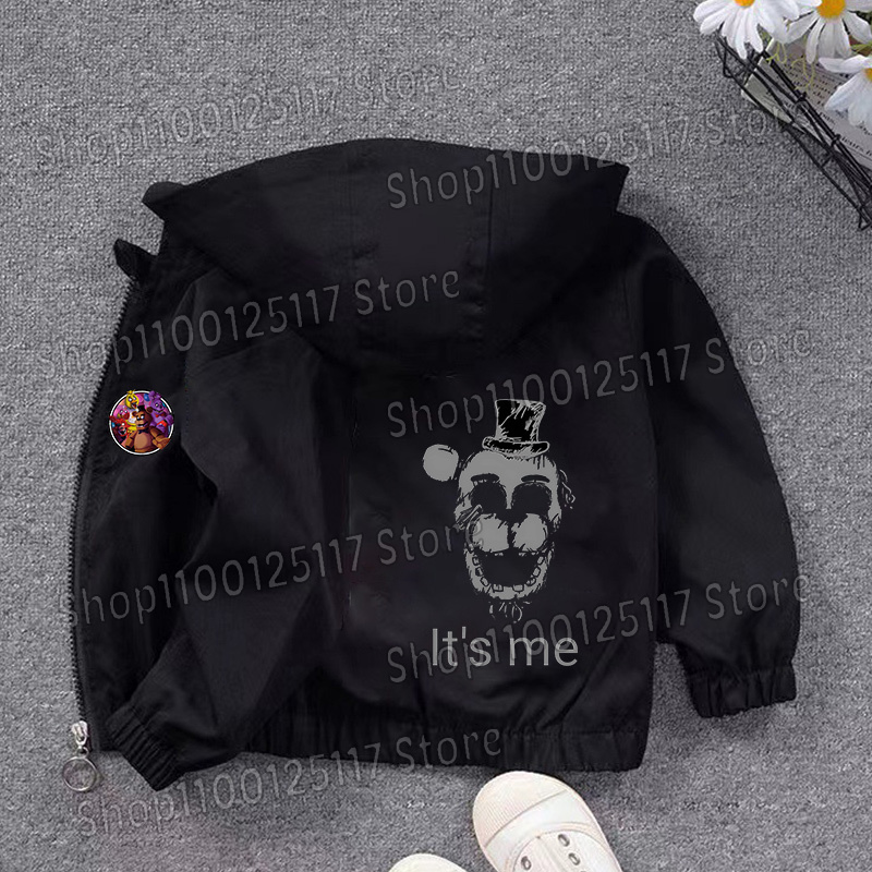Fnafs Hooded Jacket Boys Girls - Running Gear For Kids recension och pris