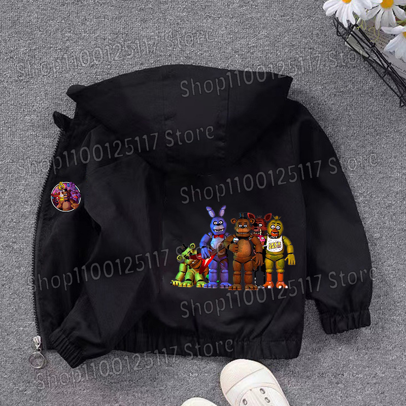 Fnafs Hooded Jacket Boys Girls - Running Gear For Kids recension och pris