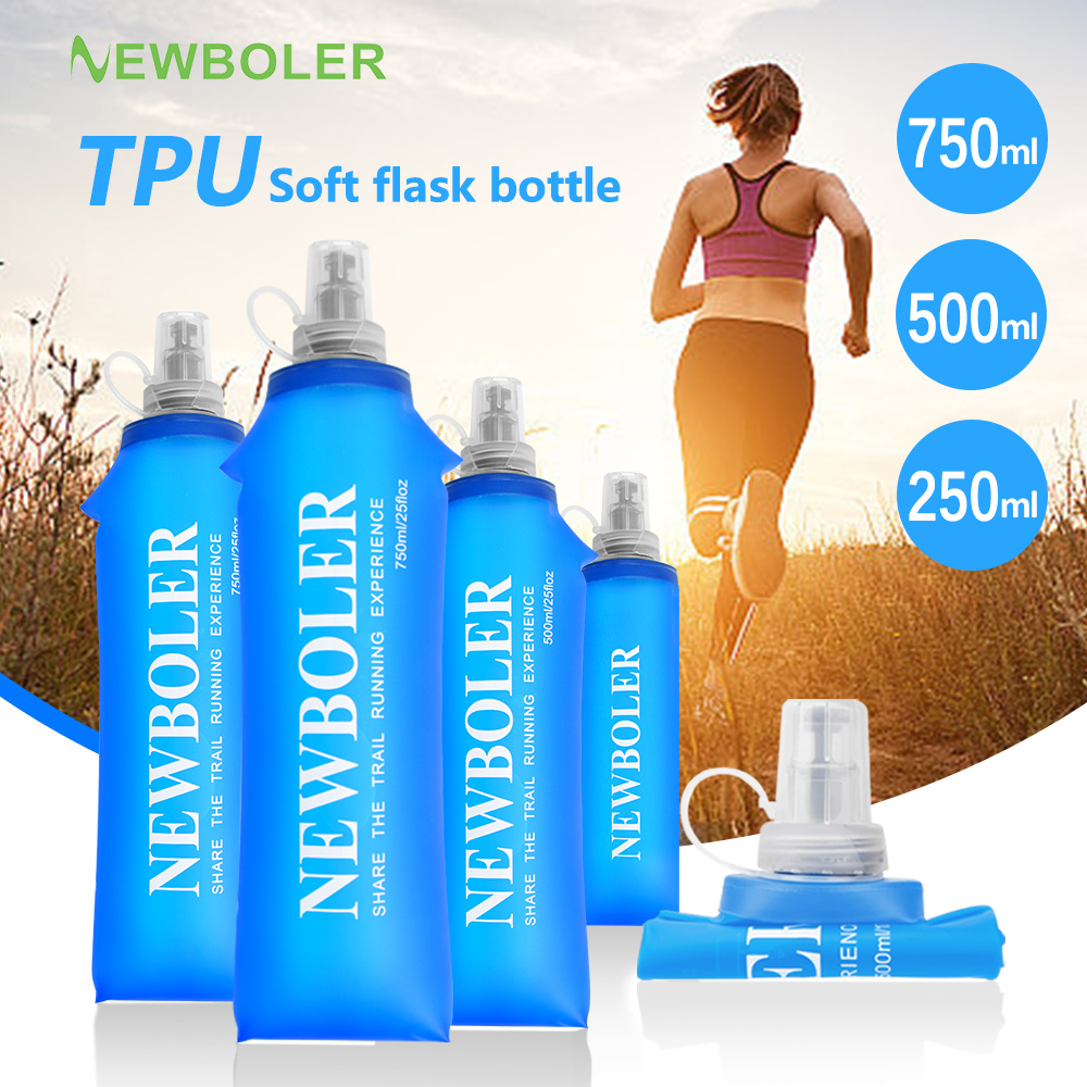 750ML Water Bottle TPU Folding - Running Gear Phone Holder recension och pris