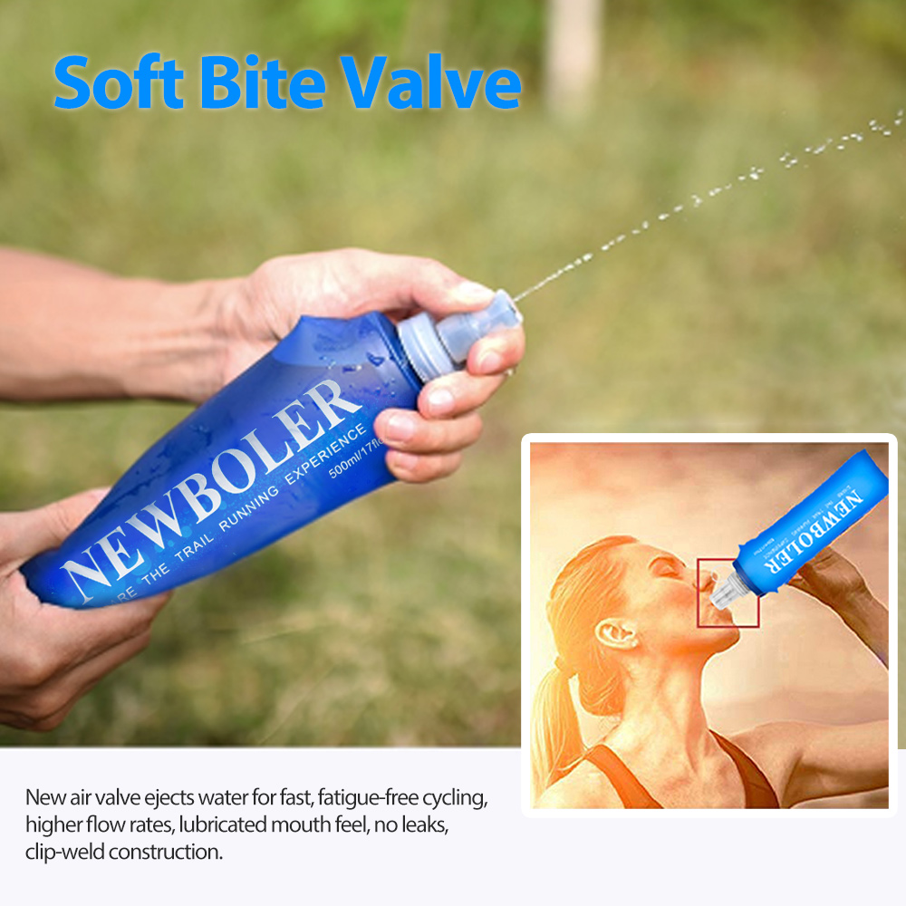 750ML Water Bottle TPU Folding - Running Gear Phone Holder recension och pris