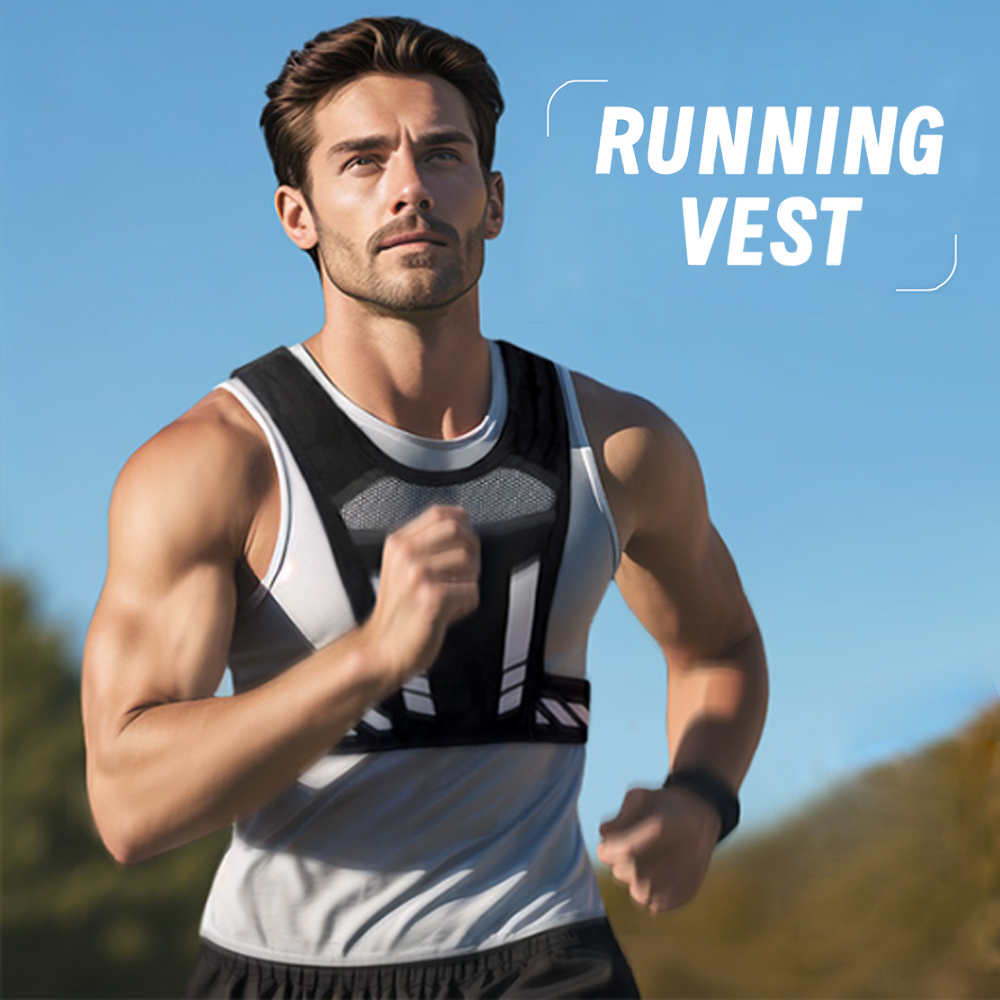 Reflective Running Vest with P - Running Gear Phone Holder recension och pris
