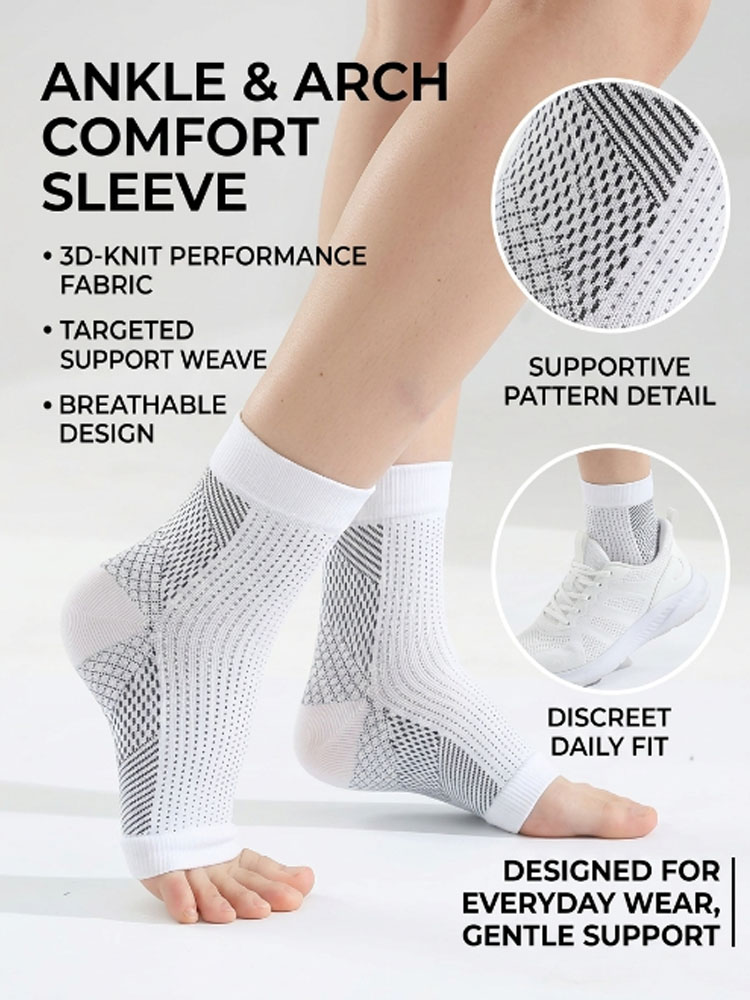 Solid White Calf Sleeves Elast - Compression Calf Sleeve recension och pris