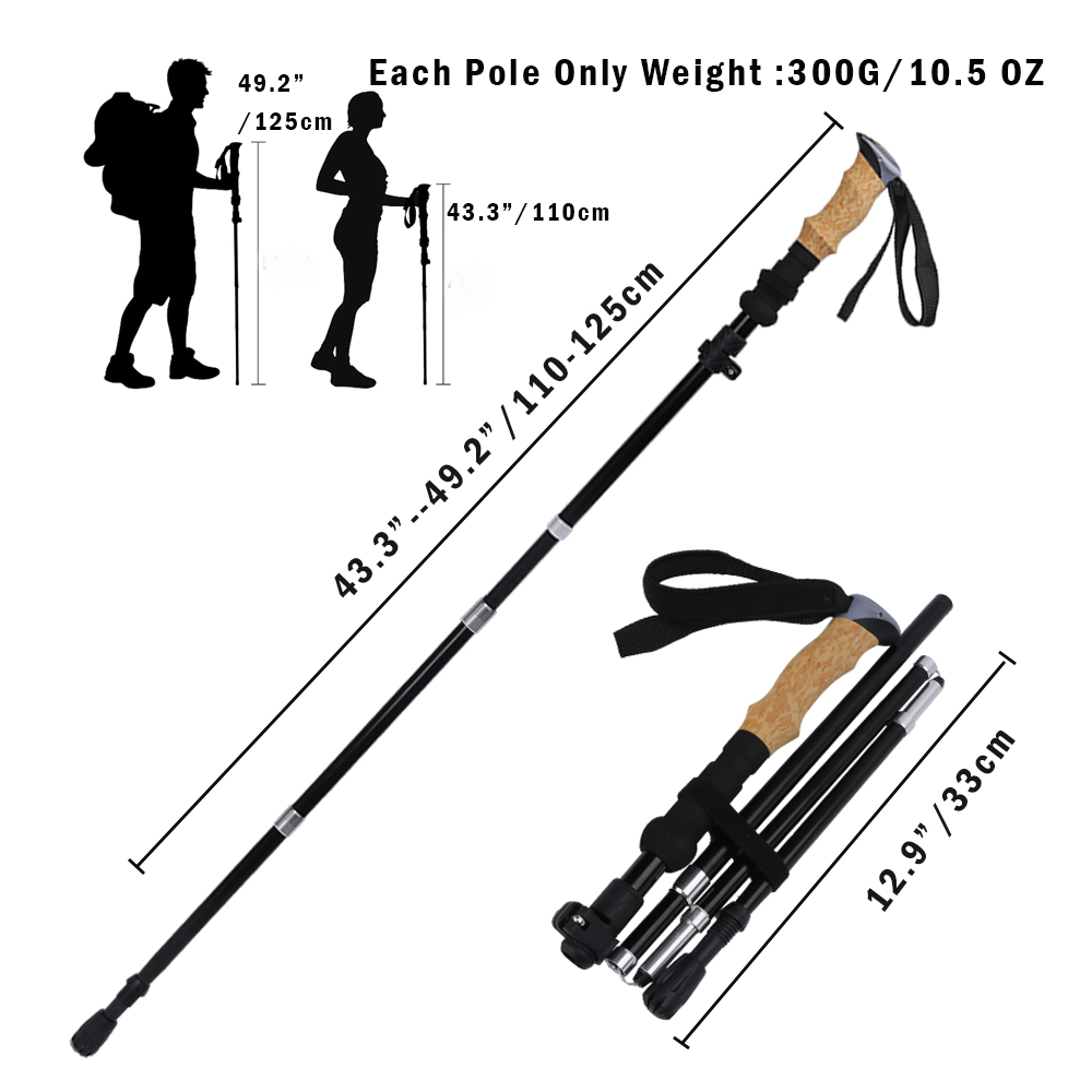 Ultra-Strong Trekking Hiking P - Trekking Pole Carbon recension och pris