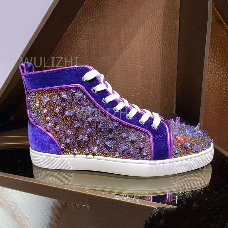 Dark Purple Crystal Rivet Men  - Running Z recension och pris