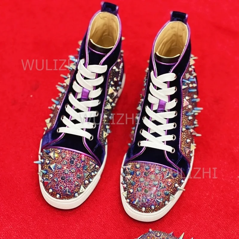 Dark Purple Crystal Rivet Men  - Running Z recension och pris