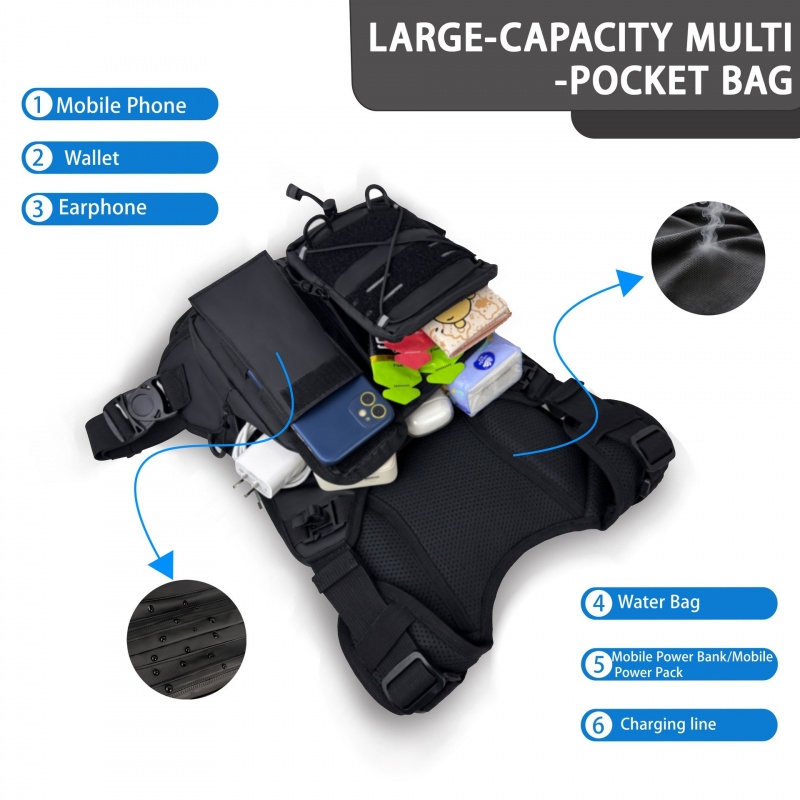 2026 New Tactical Vest Chest B - Running Gear Storage recension och pris