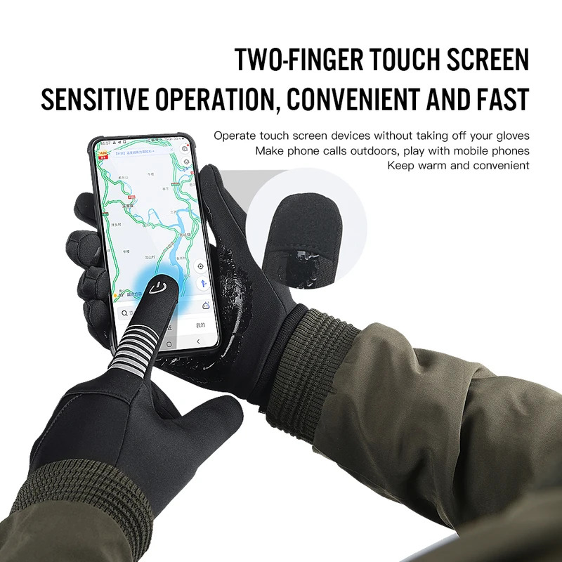 Winter Cycling Gloves for Men  - Running Gear In Winter recension och pris