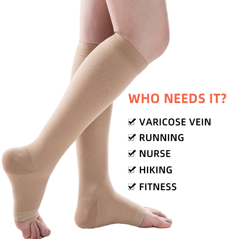 S-5XL 2pcs/Pair Medical Compre - Compression Calf Sleeve recension och pris